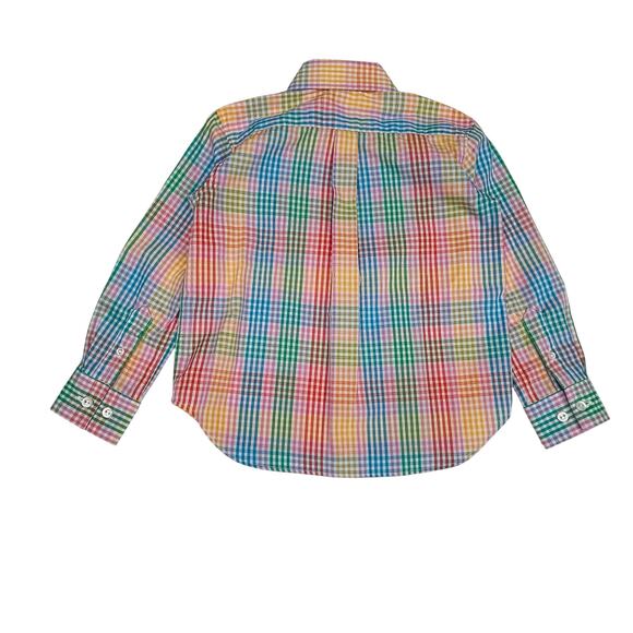 NWT Little English Size 6 Button Down Shirt in Preppy Check - Picture 5 of 6